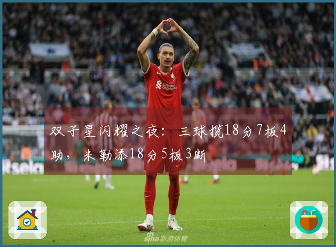 双子星闪耀之夜：三球揽18分7板4助，米勒添18分5板3断